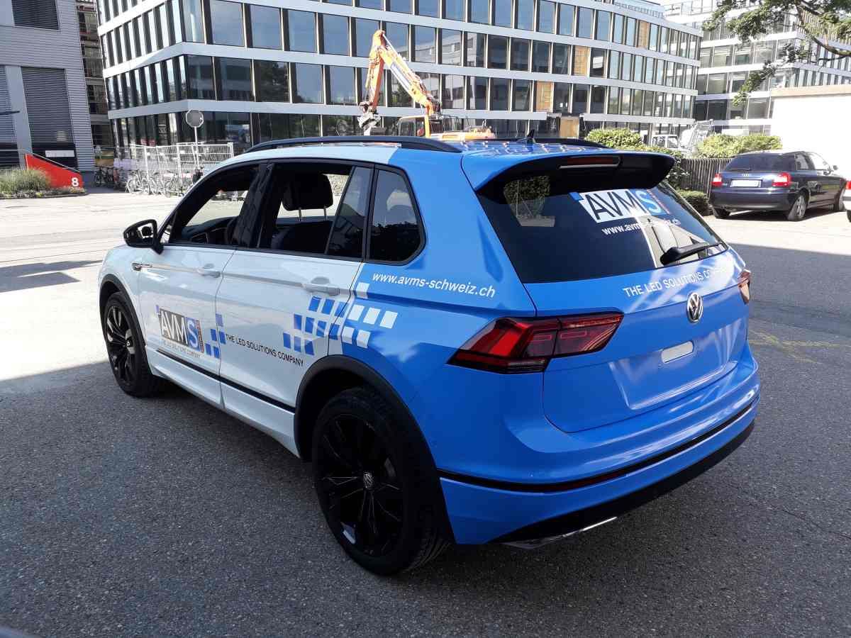Fahrzeugbeschriftung AVMS Schweiz